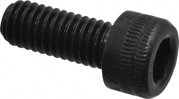 Holo-Krome 76166 Hex Head Cap Screw: M6 x 1.00 x 15 mm, Grade 12.9 Alloy Steel, Black Oxide Finish Image