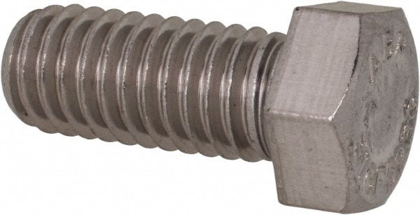 Value Collection R30081232 Hex Head Cap Screw: 7/16-14 x 1", Grade 316 Stainless Steel, Uncoated Image