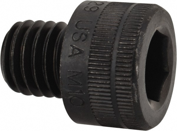 Holo-Krome 76286 Hex Head Cap Screw: M10 x 1.50 x 10 mm, Grade 12.9 Alloy Steel, Black Oxide Finish Image