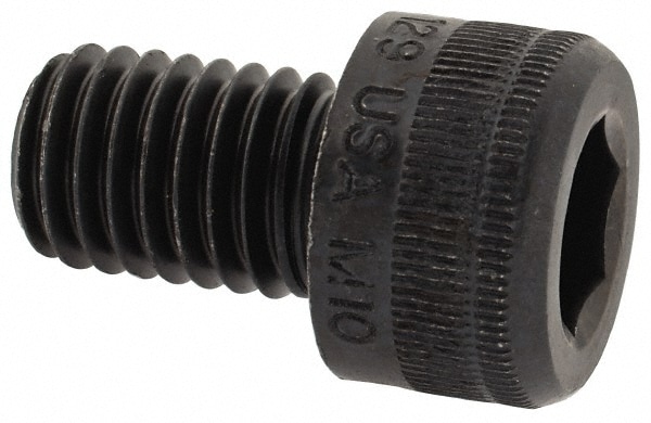 Holo-Krome 76290 Hex Head Cap Screw: M10 x 1.50 x 15 mm, Grade 12.9 Alloy Steel, Black Oxide Finish Image