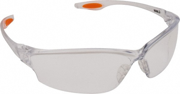 Safety Glass: Scratch-Resistant, Polycarbonate, Clear Lenses, Full-Framed, UV Protection