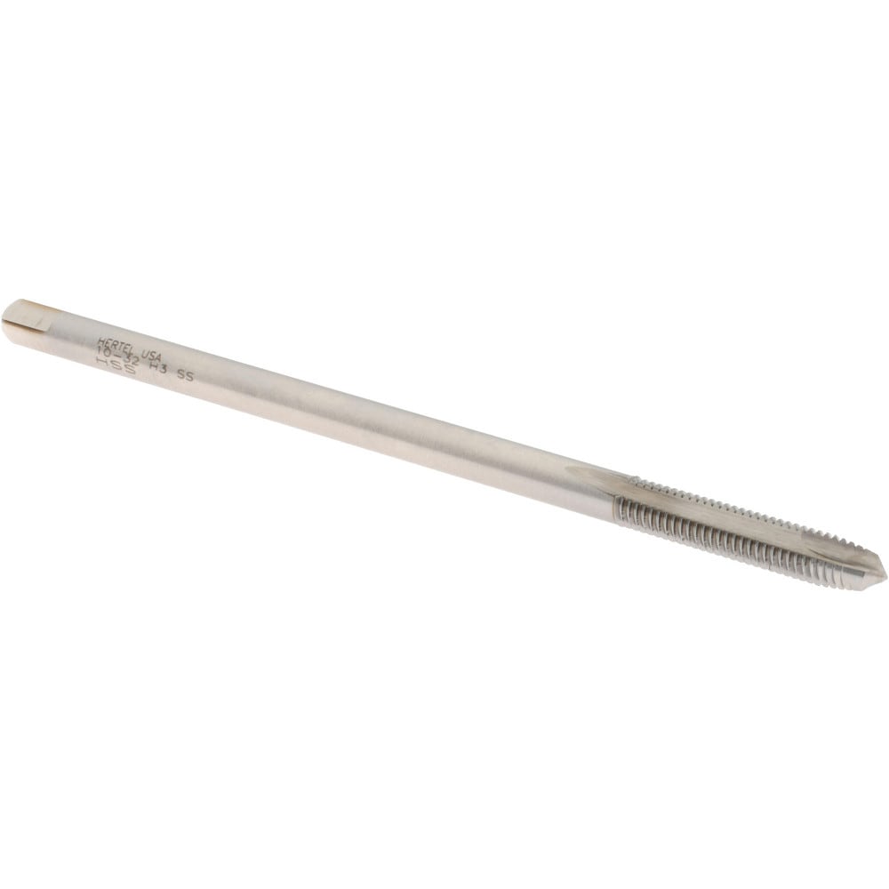 Hertel G837592-1 Extension Tap: 10-32, 2 Flutes, H3, Bright/Uncoated, High Speed Steel, Spiral Point Image