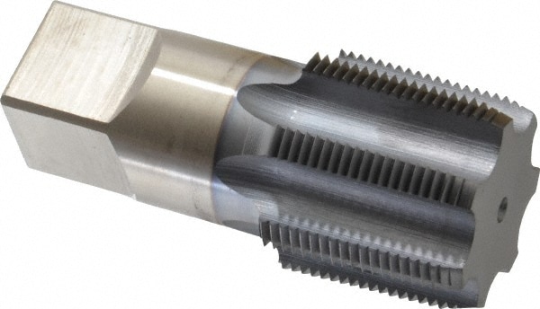 Hertel R127930C-S Standard Pipe Tap: 1-1/2 - 11-1/2, NPT, 7 Flutes, High Speed Steel, TiCN Finish Image