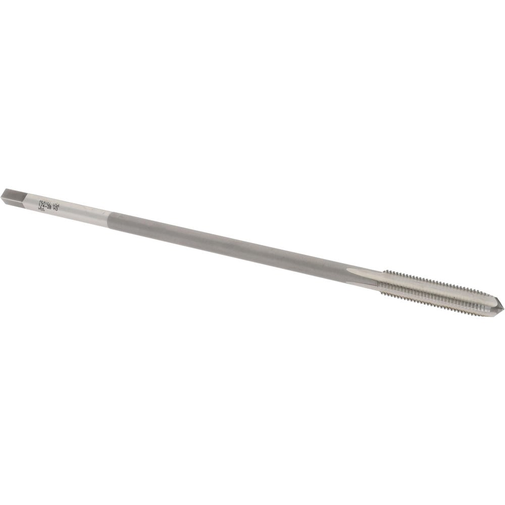 Hertel G837583 Extension Tap: 1/4-28, 4 Flutes, H3, Bright/Uncoated, High Speed Steel, Standard Hand Image