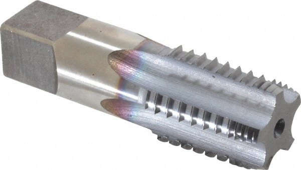 Hertel R127747C-S 3/4-14 NPTF, 5 Flutes, TiCN Coated, High Speed Steel, Interrupted Thread Pipe Tap Image