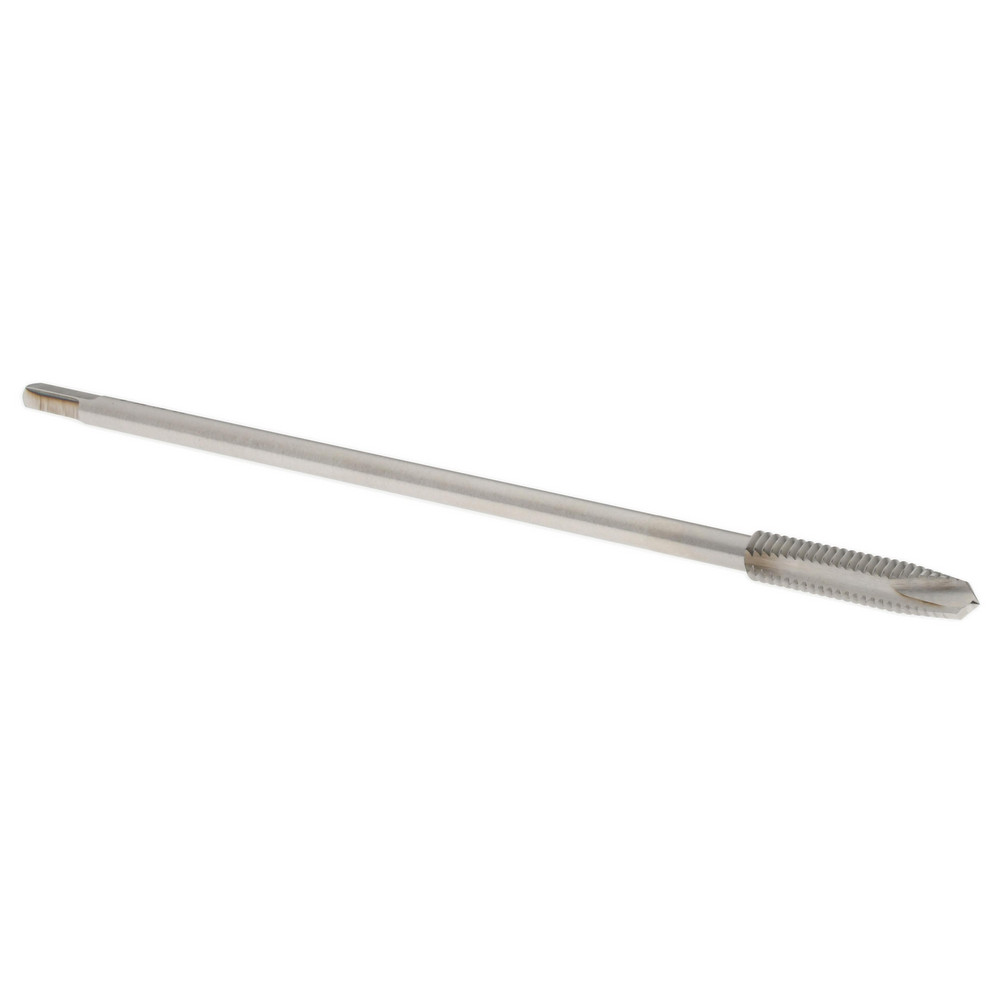 Extension Tap: 8-32, 2 Flutes, H3, Bright/Uncoated, High Speed Steel, Spiral Point