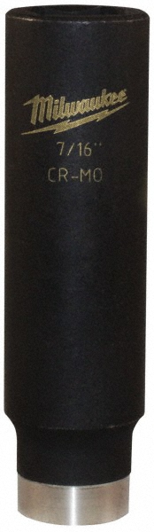 Nut Driver Impact Power Bit Set: 4 Pc, 1/4" Drive - 1-7/8" OAL, Steel, Magnetic