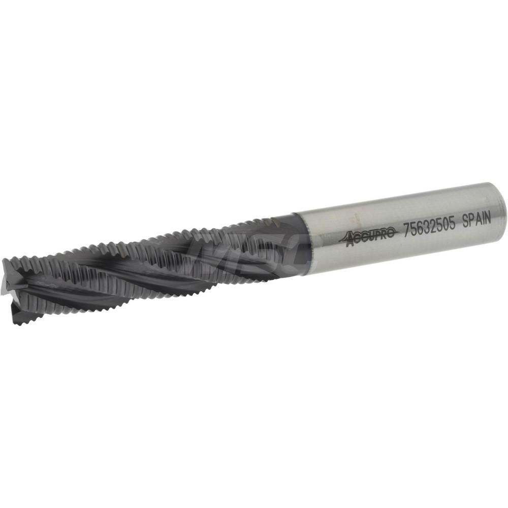 Accupro 35404 Corner Chamfer End Mill: 0.5" Dia, 2" LOC, 4 Flute, Powdered Metal Image