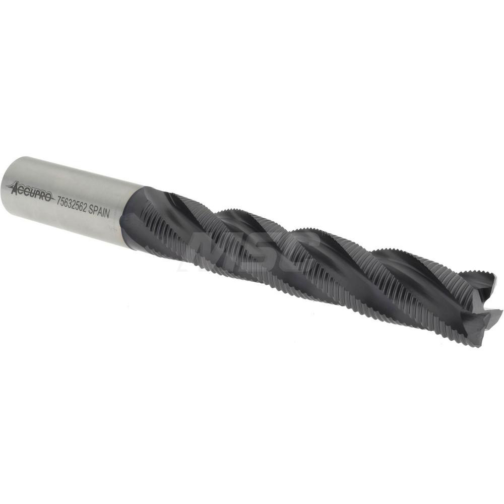 Accupro 35410 Corner Chamfer End Mill: 0.75" Dia, 4.125" LOC, 4 Flute, Powdered Metal Image