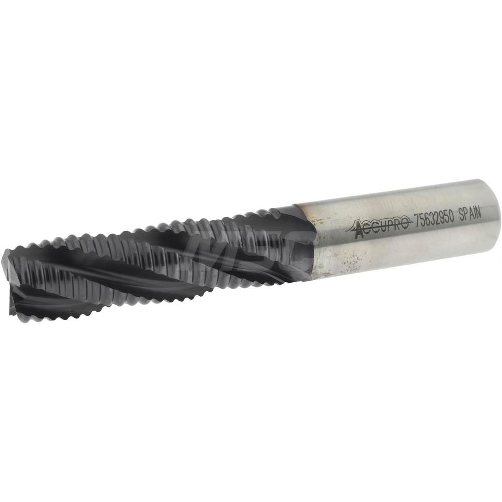 Accupro 35348 Corner Chamfer End Mill: 0.75" Dia, 2.5" LOC, 4 Flute, Powdered Metal Image