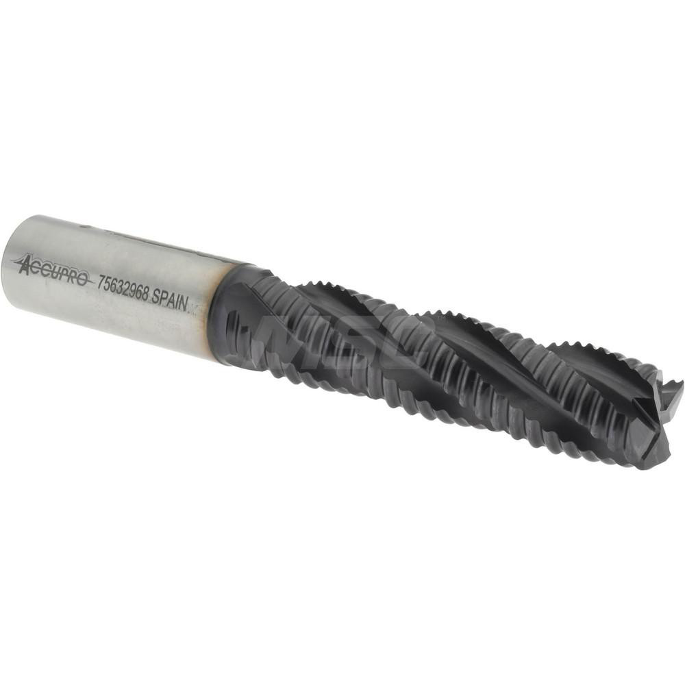 Accupro 35349 Corner Chamfer End Mill: 0.75" Dia, 3" LOC, 4 Flute, Powdered Metal Image