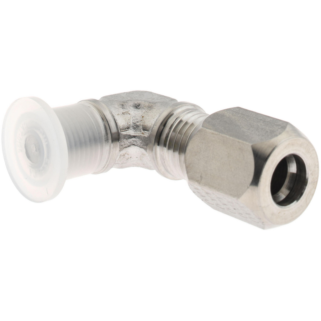 Made in USA F-4-ME Compression Tube Male Elbow: 1/8-27" Thread, Compression x MPT Image
