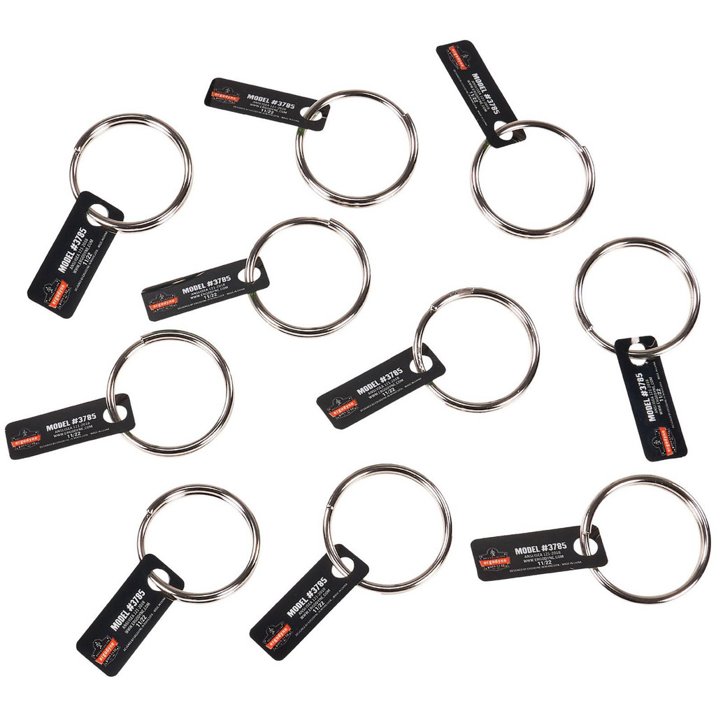 Key Ring Tether Ergodyne - Key Ring & Gear Tether Accessories: Accessory Type: Split ...