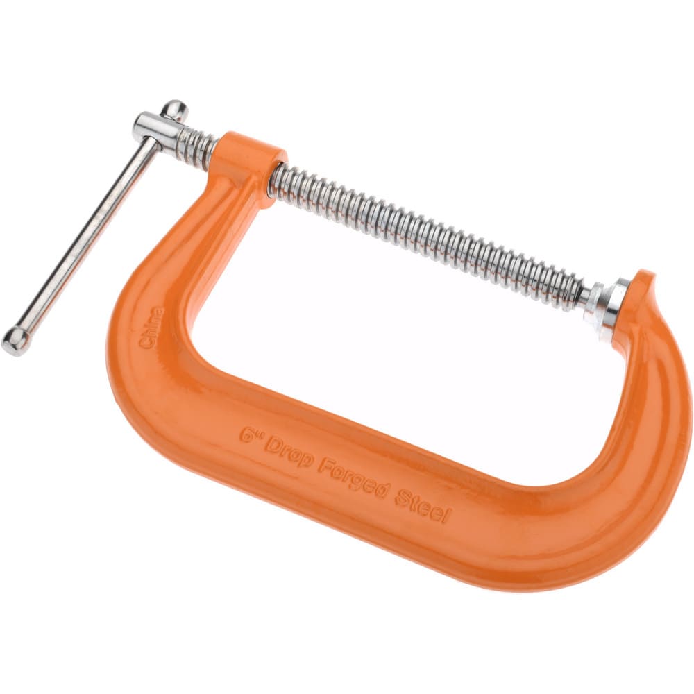 Gibraltar CCM00397-1-ORN C-Clamp: 6" Max Opening, 3-1/4" Throat Depth, Forged Steel Image