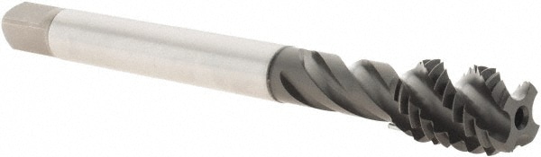 Emuge CU94C400.5013 Spiral Flute Tap: 1/2-13, UNC, 4 Flute, Modified Bottoming, 2B Class of Fit, Cobalt, GLT-1 Finish Image