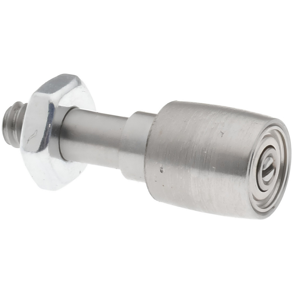 Plain Cam Follower: 0.187" Roller Dia, 0.2" Roller Width, 0.25" Stud Dia