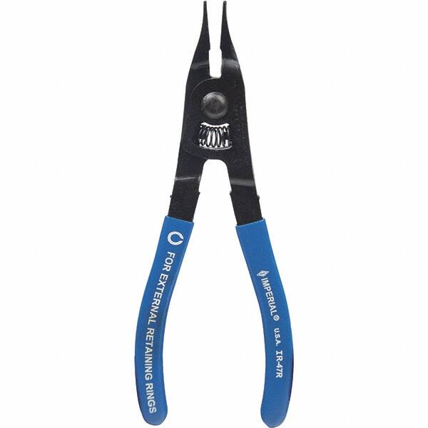 Retaining Ring Pliers; Tool Type: External Ring Pliers; Type: External; Tip Angle: 0 0; Tip Type: Fixed; Handle Type: Cushion Grip; Handle Material: Steel w/Cushion Grip; Tether Style: Not Tether Capable; Features: Retaining Ring - External; Minimum Ring