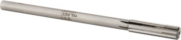 Made in USA 24005200 Chucking Reamer: 0.52" Dia, 8" OAL, 2" Flute Length, Straight Shank, Solid Carbide Image