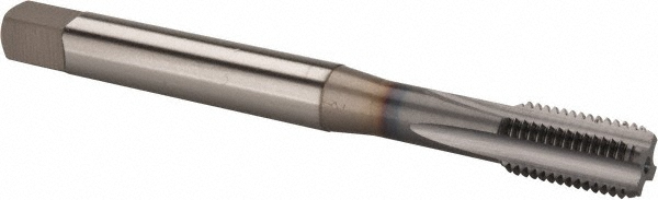 OSG 1105200408 M10x1.25 Bottoming RH D6 TiCN Powdered Metal 4-Flute Straight Flute Machine Tap Image