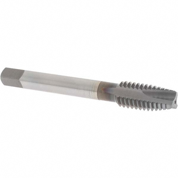 OSG 1105612608 Spiral Point Tap: 7/16-14, UNC, 3 Flutes, Plug, Powdered Metal, TiCN Finish Image