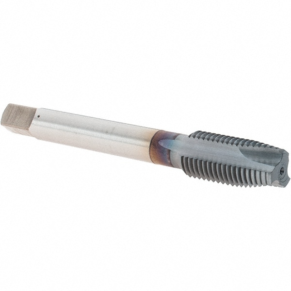 OSG 1105612708 Spiral Point Tap: 7/16-20, UNF, 3 Flutes, Plug, Powdered Metal, TiCN Finish Image