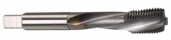 OSG 1706208 Spiral Flute Tap: M12 x 1.75, 3 Flute, Modified Bottoming, 6H Class of Fit, Powdered Metal, TICN Finish Image