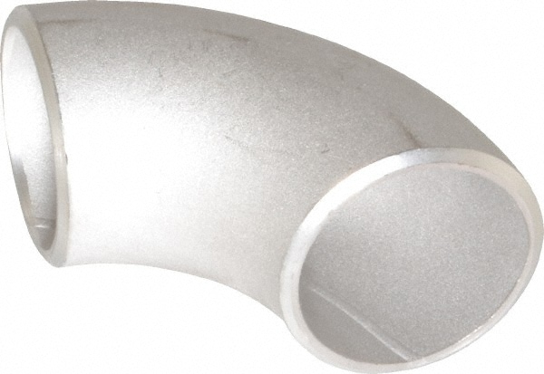 Merit Brass 01401-20 Pipe 90 ° Long Radius Elbow: 1-1/4" Fitting, 304L Stainless Steel Image