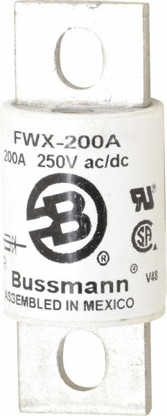 Cooper Bussmann FWX-200A Flush End Fast-Acting Fuse: 200 A, 3-1/8" OAL Image