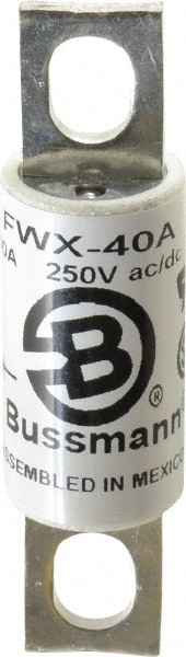 Cooper Bussmann FWX-40A Flush End Fast-Acting Fuse: 40 A, 3-3/16" OAL Image