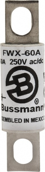 Cooper Bussmann FWX-60A Flush End Fast-Acting Fuse: 60 A, 3-3/16" OAL Image