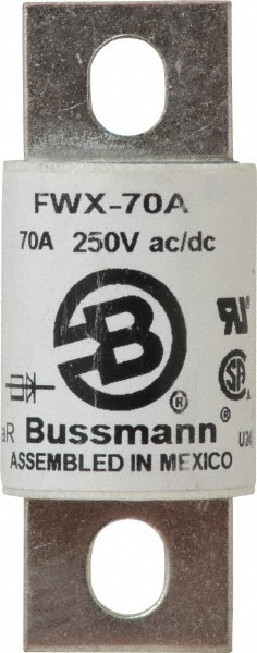 Cooper Bussmann FWX-70A Flush End Fast-Acting Fuse: 70 A Image