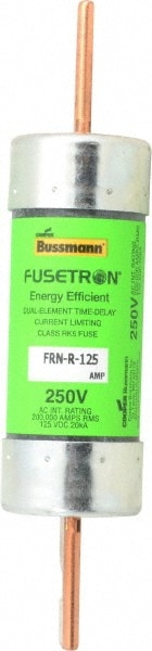 Cooper Bussmann FRN-R-125 Cartridge Time Delay Fuse: RK5, 125 A, 39.6 mm Dia 