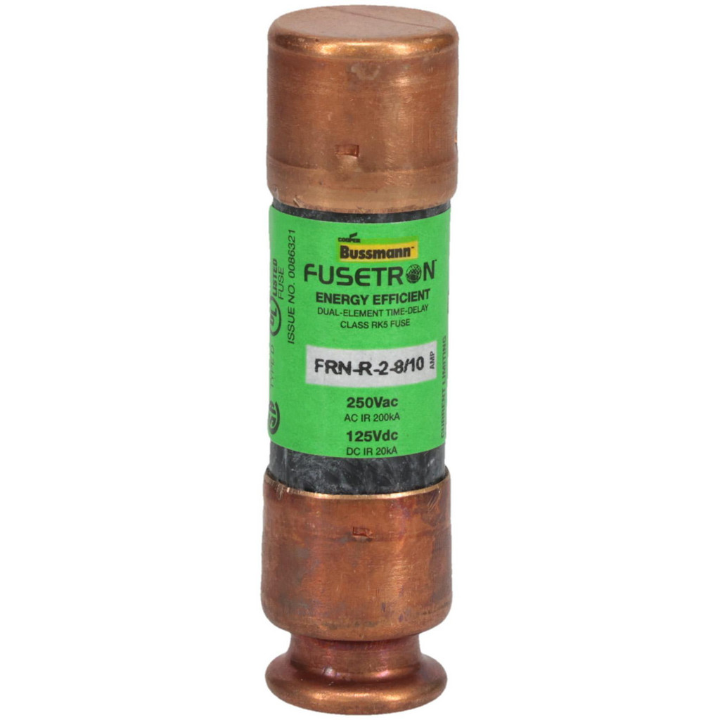 Cooper Bussmann General Purpose Fuse: Time Delay, RK5, 2.8000 A - 2" OAL | 5-Pack | Part #FRN-R-2-8/10
