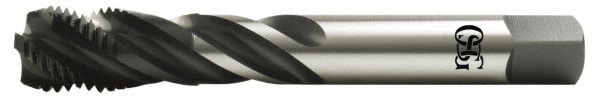 OSG 1301501701 Spiral Flute Tap: 1-3/8-8, UNS, 5 Flute, Modified Bottoming, 2B Class of Fit, Vanadium High Speed Steel, Oxide Finish 