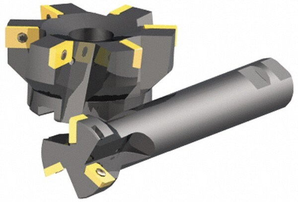 2-1/2" Cut Diam, 3/4" Arbor Hole Diam, 0.58" Max Depth, Indexable Square-Shoulder Face Mill