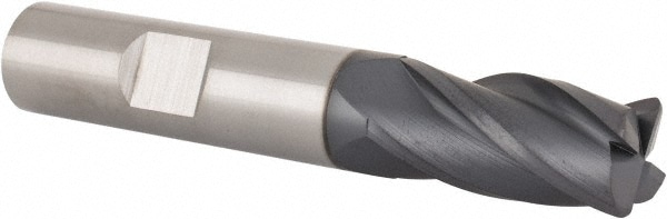 SGS 38177 Corner Radius End Mill: 1/2" Dia, 1" LOC, 0.045" Radius, 4 Flutes, Solid Carbide Image