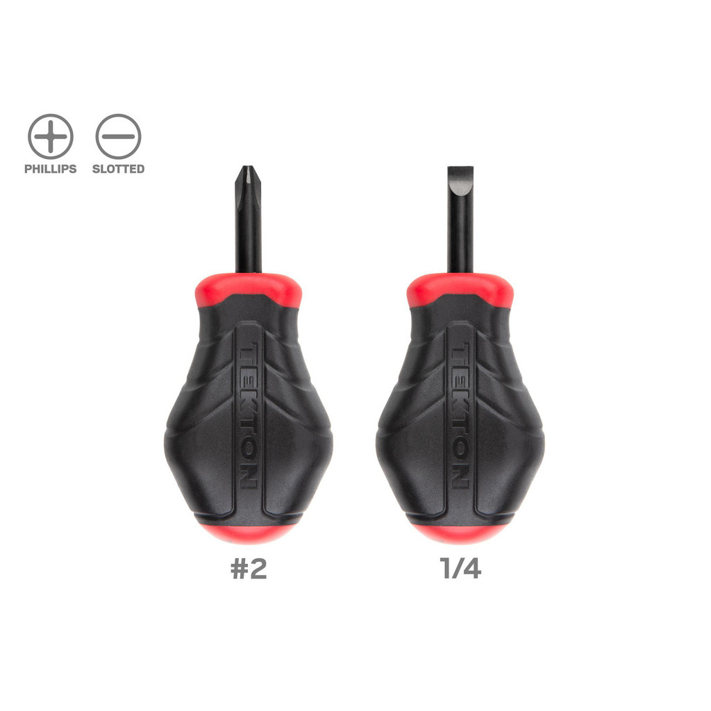 TEKTON 6-in-1 Phillips/Slotted Multi-Bit Driver - Includes #1, #2, 3/16", 1/4" Bits & Nut Driver Sizes