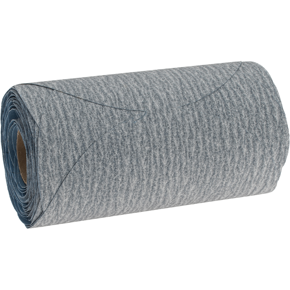 5" Dia PSA Disc Roll: 220 Grit, Silicon Carbide - Very Fine Grade, B-Weighted, Paper Backing