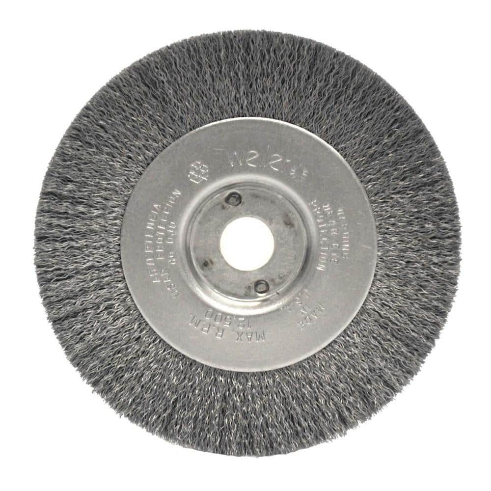 Weiler 104 Wheel Brush: 4" Wheel Dia, Crimped Image