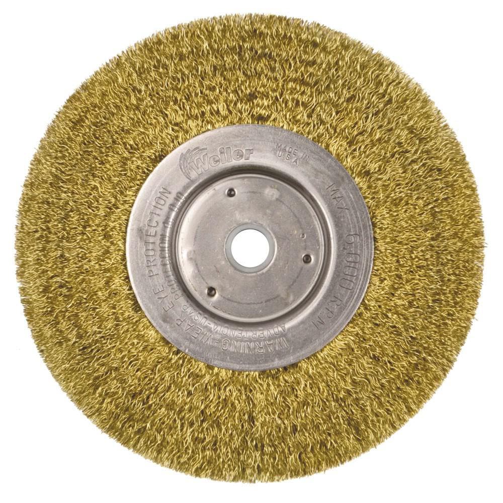 Weiler 1475 Wheel Brush: 6" Wheel Dia, Crimped Image