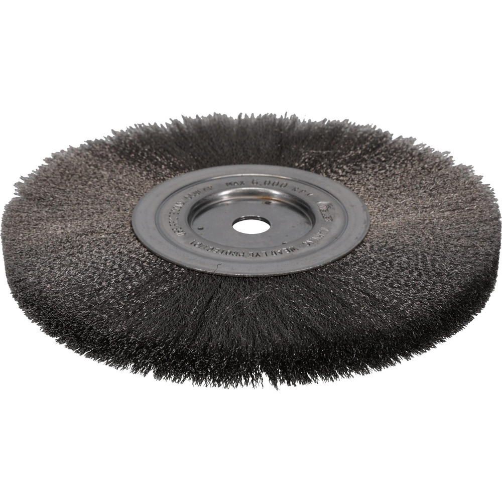 Photos - Abrasive Wheel / Belt WEILER Wheel Brush: 8" Wheel Dia, 1/2" Face Width, 0.0060" Wire Dia, Crimped - 1/2 & 5/8" Hole, Stainless Steel, 6000 RPM | 