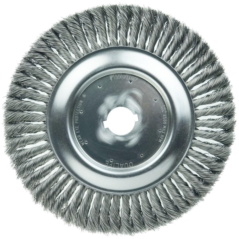 Weiler 8179 Wheel Brush: 10" Wheel Dia, Knotted Image