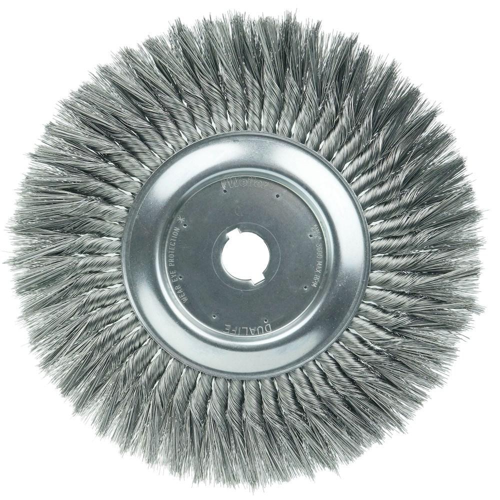 Weiler 8219 Wheel Brush: 12" Wheel Dia, Knotted 