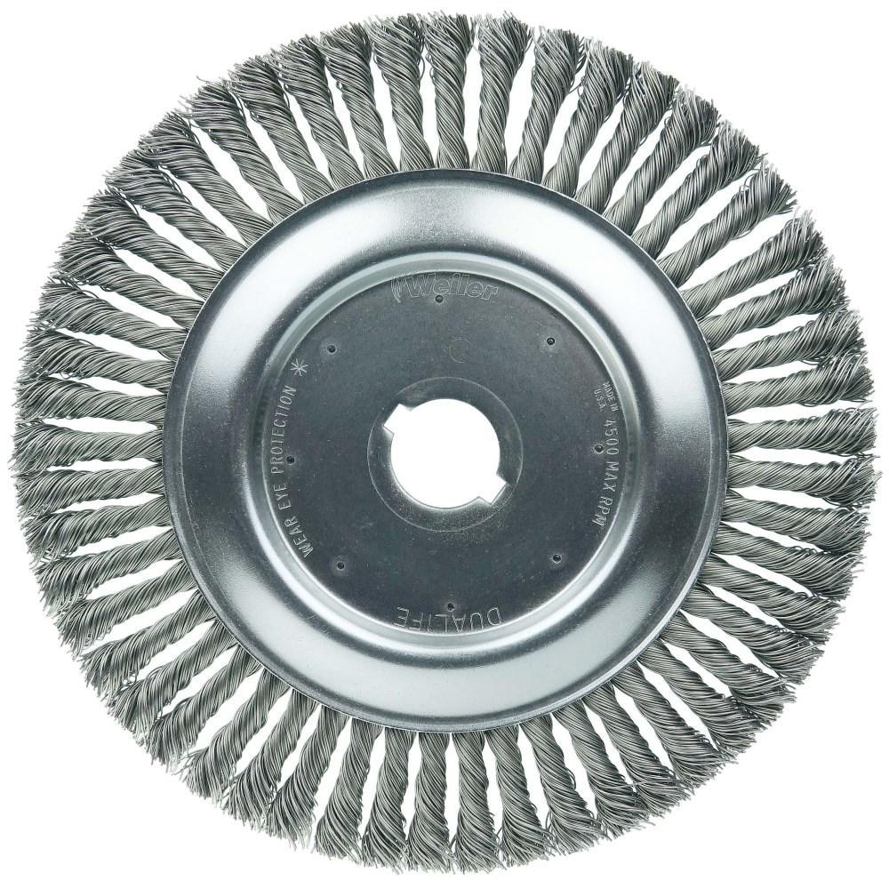 Weiler 8879 Wheel Brush: 10" Wheel Dia, Knotted Image