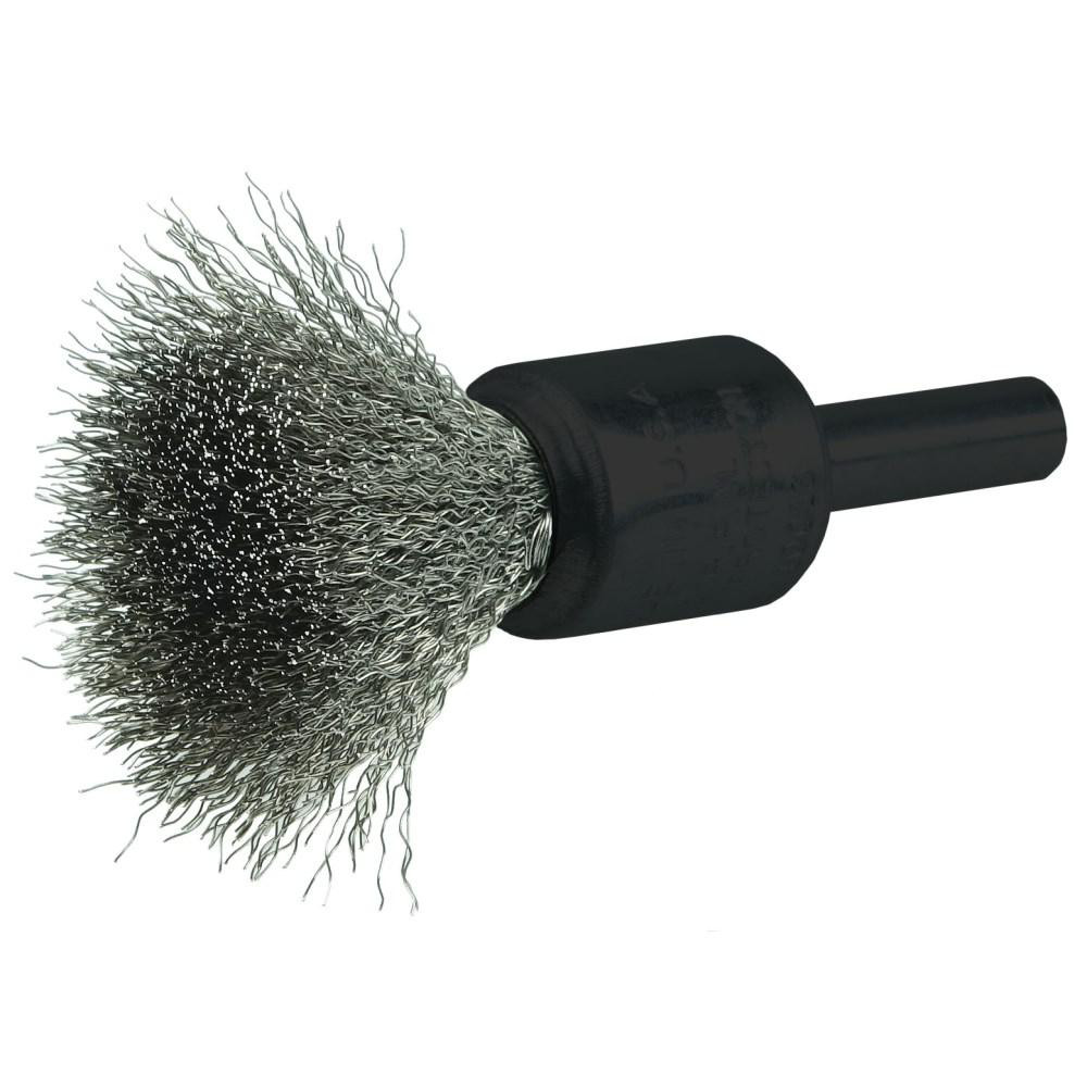 Weiler End Brushes 1/2" Dia, Stainless Steel, Crimped Wire MSC Direct
