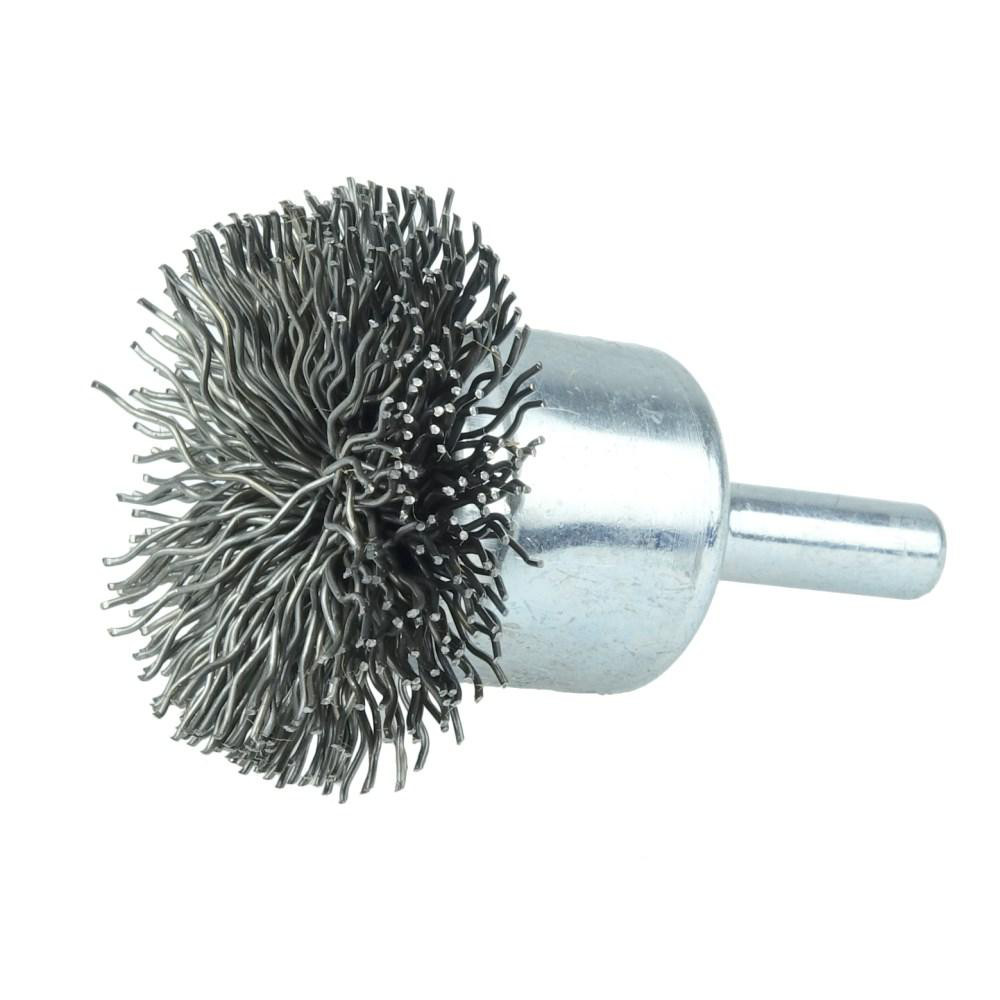 Weiler End Brushes 11/2" Dia, Steel, Crimped Wire MSC Direct