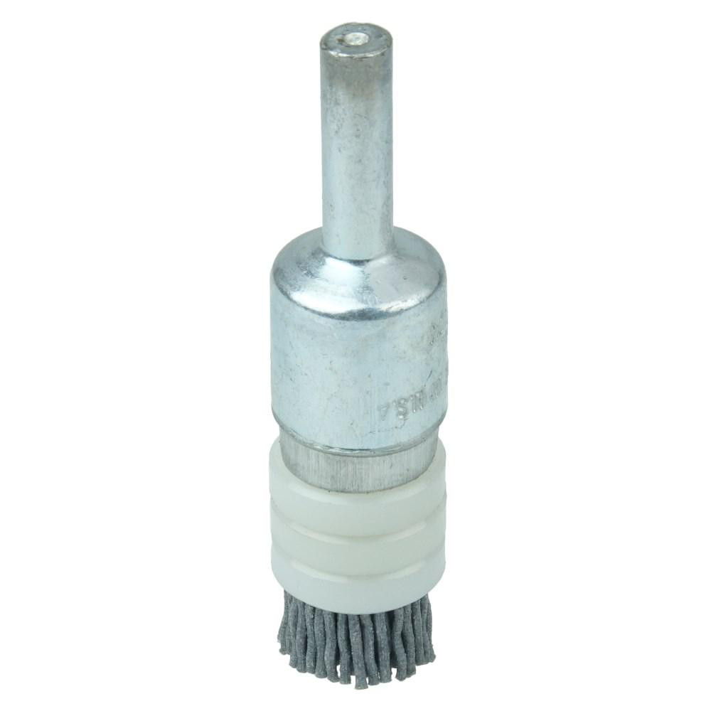 End Brushes: 1/2" Dia, Nylon, Crimped Wire
