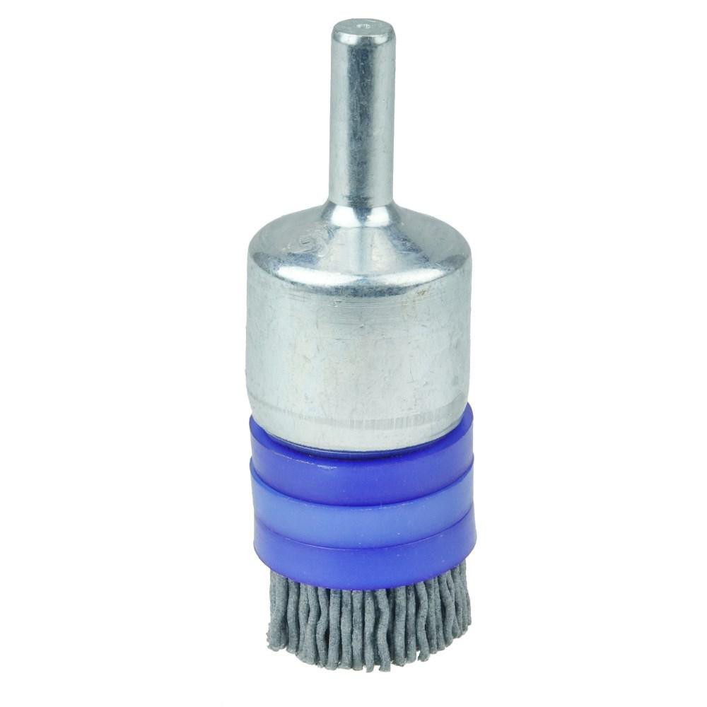 End Brushes: 3/4" Dia, Nylon, Crimped Wire