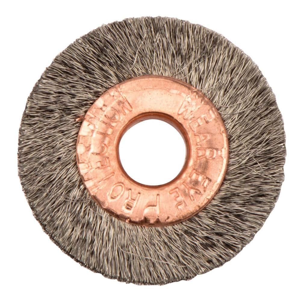 Weiler 16461 Wheel Brush: 1" Wheel Dia, Crimped Image