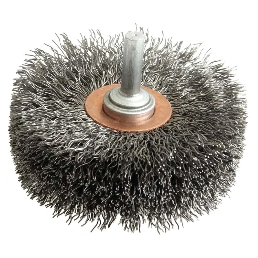 Weiler 17623 Wheel Brush: 3" Wheel Dia, Crimped Image